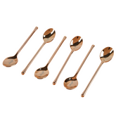 طقم ملاعق 6 قطع - نحاسي